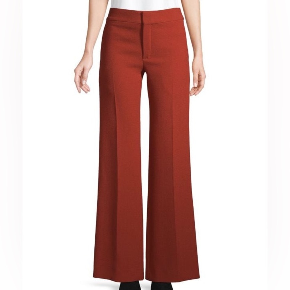 Chloé Red Wide Leg Trousers
